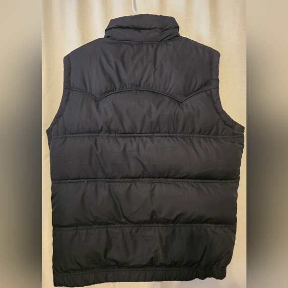 Hollister Y2K Navy Puffer Vest Quilted Insulation Redondo - Picture 2 of 4